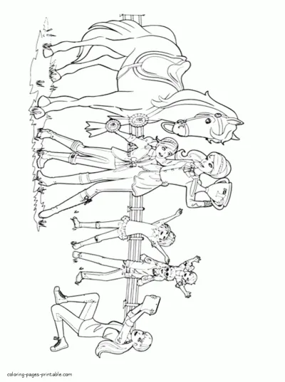 Coloring book Barbie
