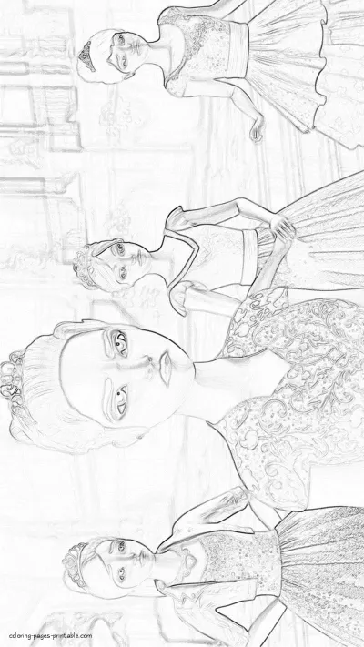 Coloring pages of Barbie
