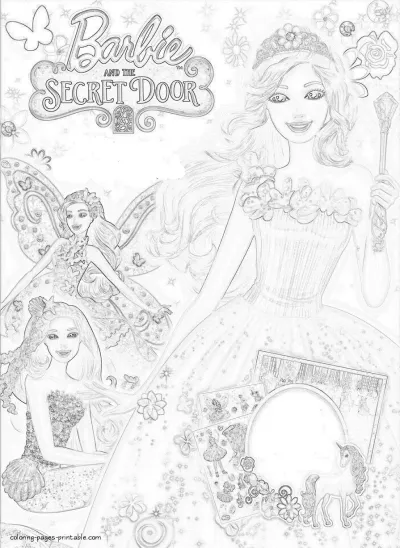 Barbie printable coloring pages