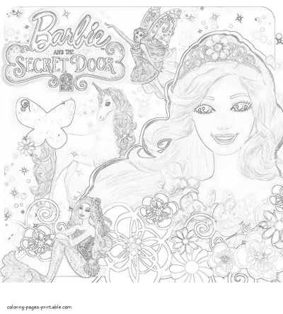 Barbie coloring pictures for girls