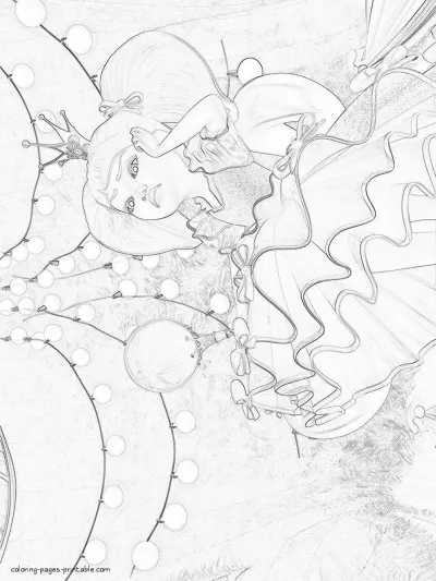 Barbie as Alexa coloring pages