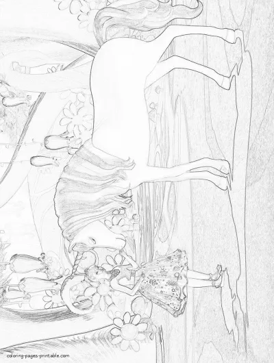 Princess Alexa coloring pages. Barbie pictures