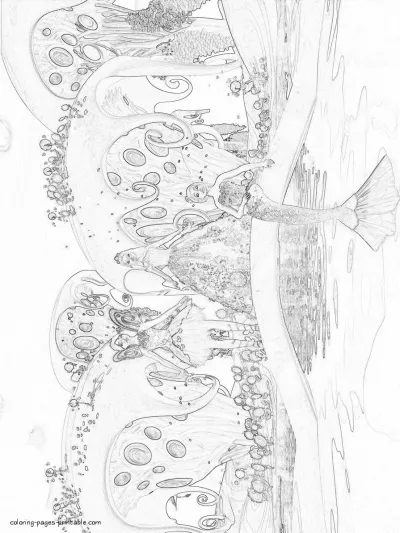 Barbie coloring book pages