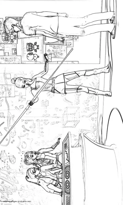 Barbie as a spy coloring pages