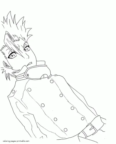 Anime printable coloring books