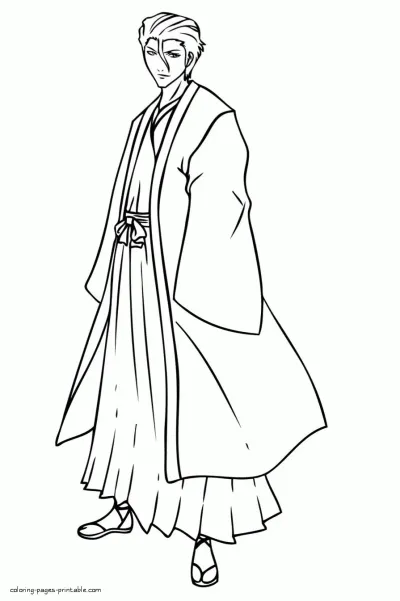Anime coloring book. Bleach pictures