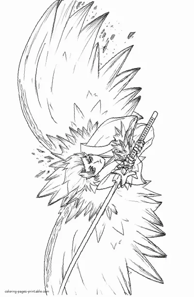 Anime coloring pictures. Bleach