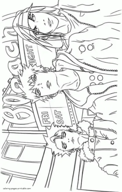 Bleach coloring anime. Printable sheets