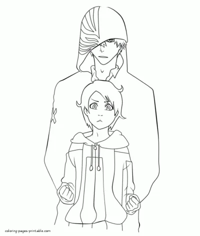 Bleach manga coloring page