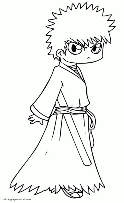 Bleach characters coloring pages