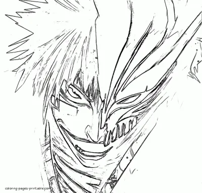 Bleach coloring book. Free printable pictures