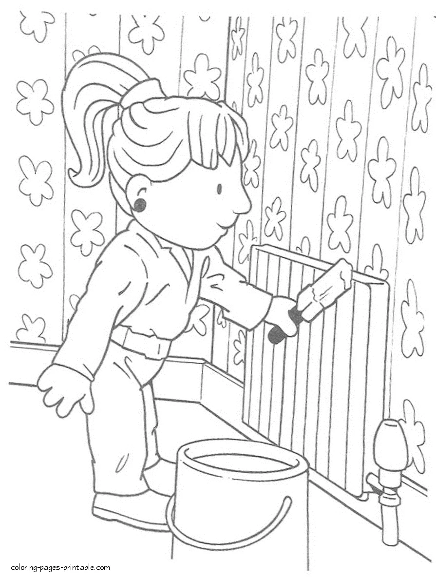 Bob the Builder coloring page printable 8 Bob the Builder coloring page 8