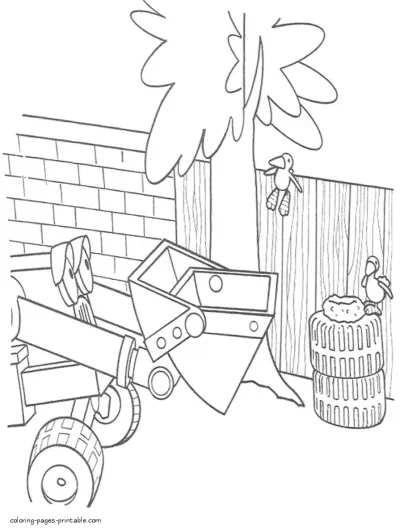 Printable cartoon coloring pages