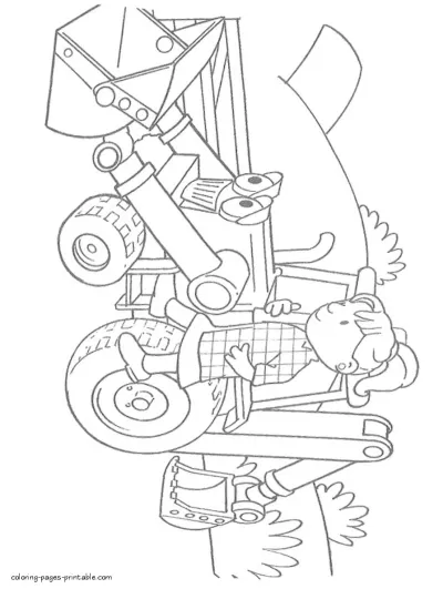 Bob the Builder coloring sheets 1