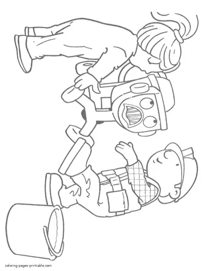 Bob the Builder colouring page 1