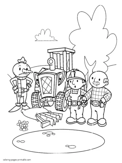 Colouring pages Bob the Builder 6