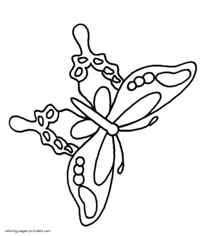 Coloring pages butterfly printable