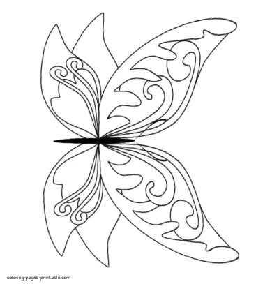 Butterfly colouring sheets collection