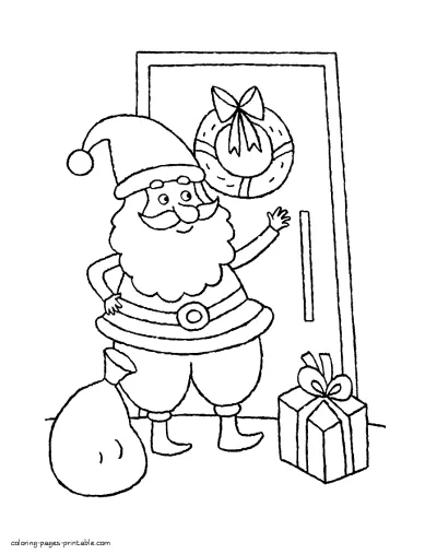 Santa Claus coloring pages for kids