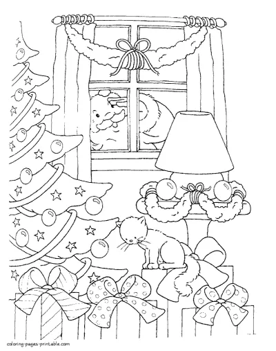 Christmas coloring pages for kids