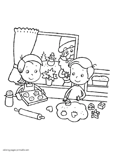 Christmas coloring book pages