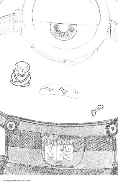 Despicable me 3 minions coloring pages for children