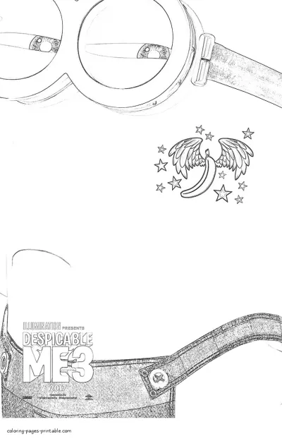 Printable Despicable me 3 coloring book