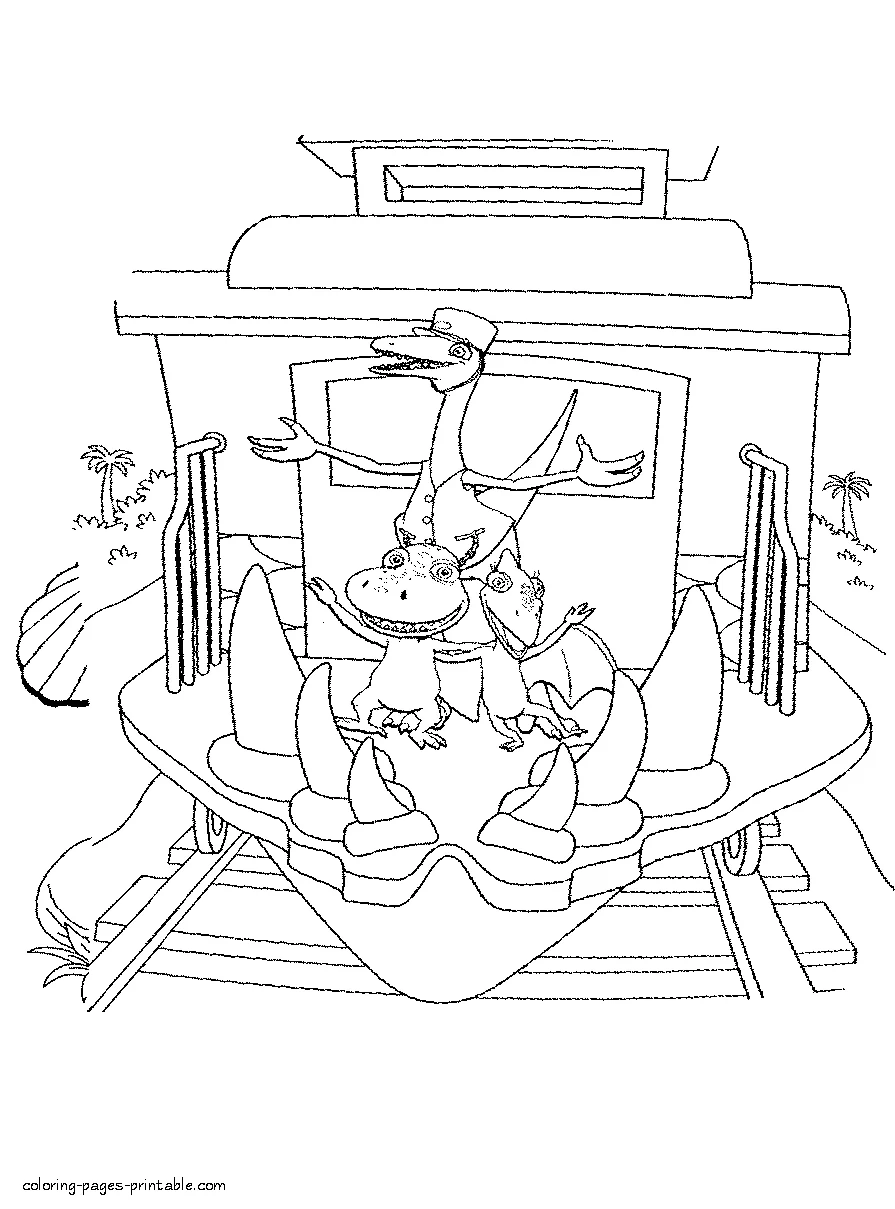 Dinosaur Train coloring pages for kids Dinosaur Train coloring pages for kids printables