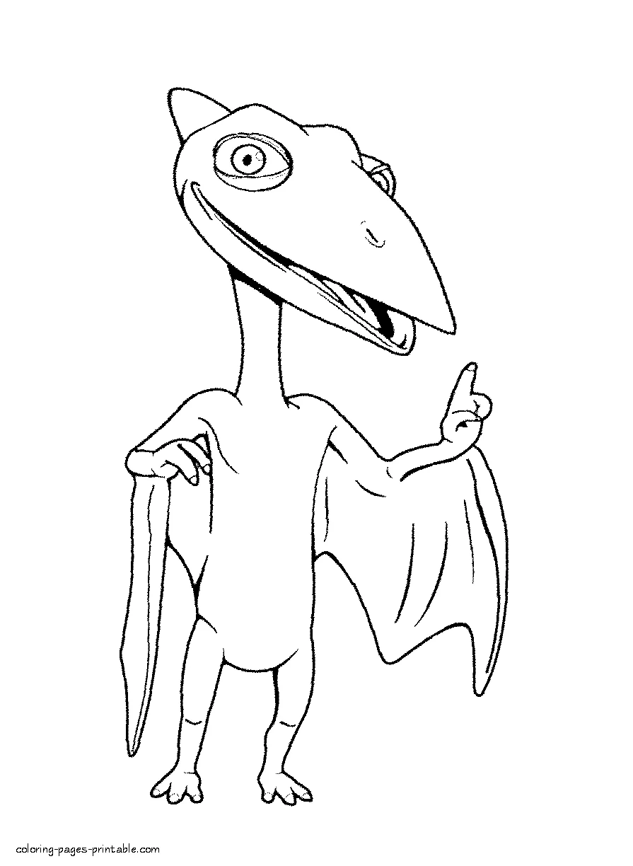 Dinosaur Train coloring pages characters. Don Dinosaur Train coloring pages characters