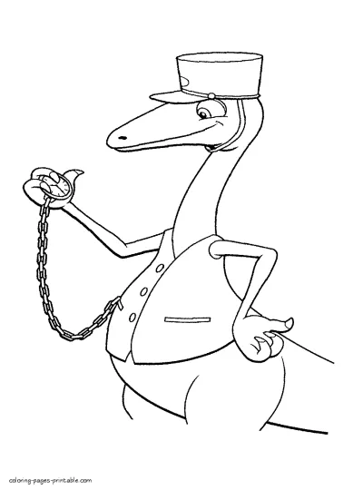Mr. Conductor coloring pages