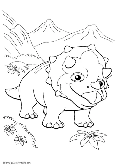 Dinosaur coloring book to print