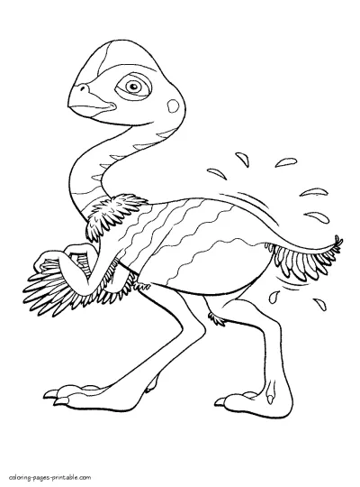 Dinosaur Train colouring free pages