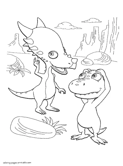 Dino Buddy - coloring pages