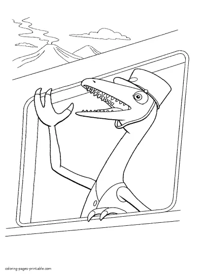 This is Mr.Conductor. Coloring pages for kids