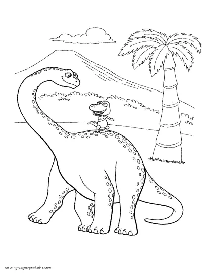 Dinosaur Train printables to color
