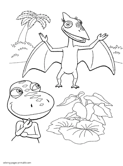 Printable Dinosaur Train coloring pages from PBS