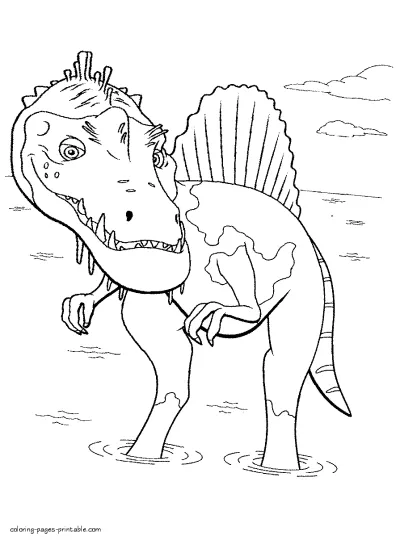 Dinosaur coloring pages for boys. Free printable
