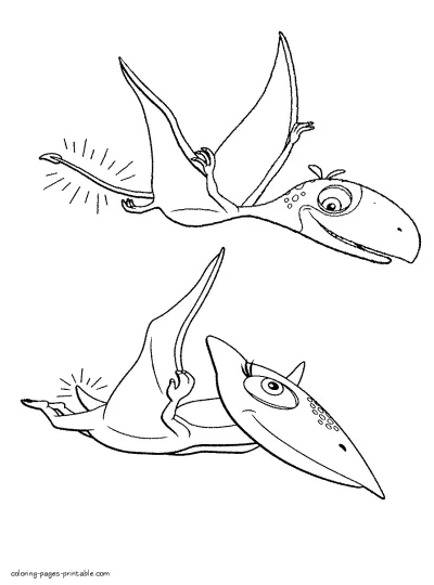 Printable Dinosaur Train coloring book is ready for downloading