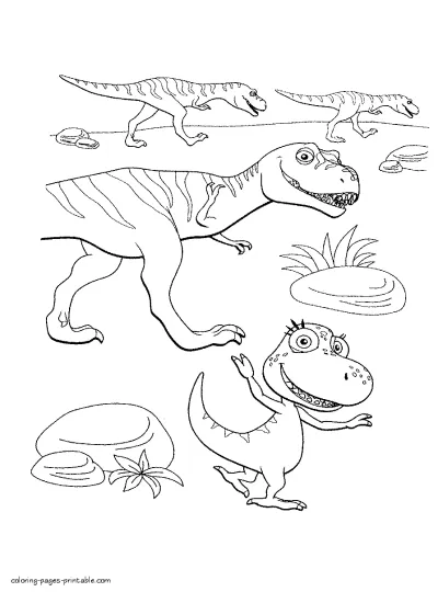Fossil animals coloring pages to print