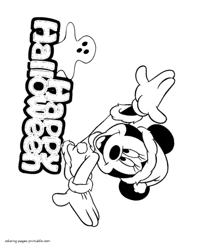 Disney Halloween coloring pages absolutly free