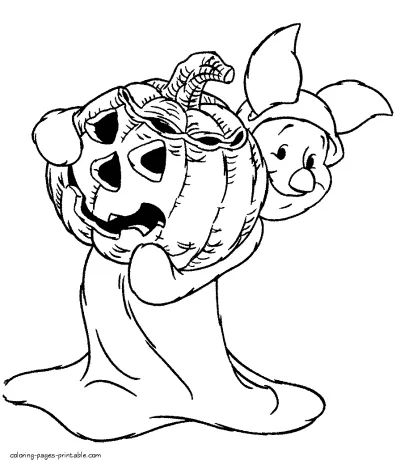 Holiday coloring pages for kids. Halloween