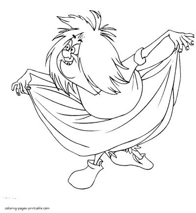 Free printable coloring pages for kids. Download Disney villains
