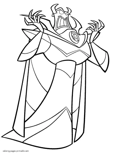 Printable Disney villains coloring pages