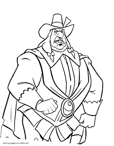 Print Disney villains coloring pages for kids