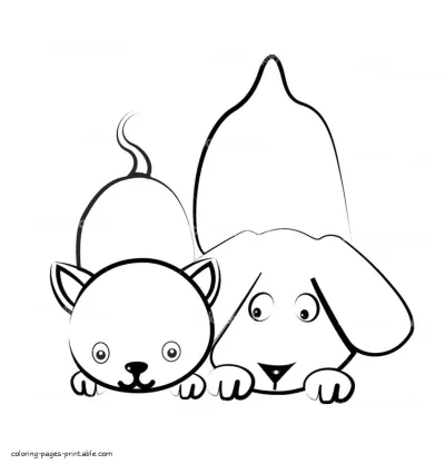 Baby pets coloring pages