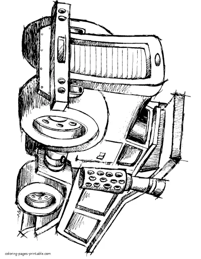 Dump truck colouring pages that you can print