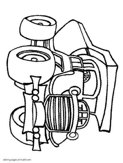 Dump truck coloring pages free printable for kids