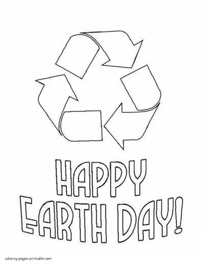 Recycle coloring pages that you can print