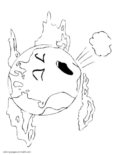 Earth Day printable coloring pages for free