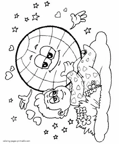 Holidays coloring pages - Earth Day